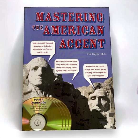 Book Mastering the American Accent with Audio CDs, paperback by Lisa Mojsin - Picture 1 of 7